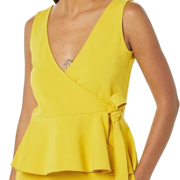 TEREA Women's Kiara Peplum Surplice Tank Top - Picture 8 of 11